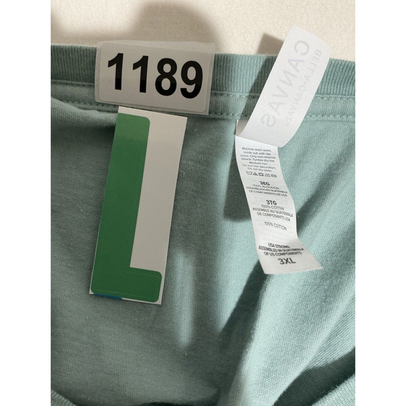 Men’s Canvas Crew Neck Short Sleeve T Shirt Green 3xl Says Brides Babe - Picture 4 of 6